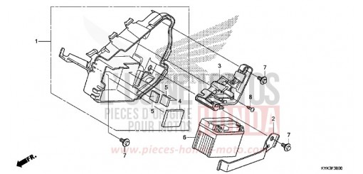 BATTERIE (CRF110FD/E/H/J) CRF110FE de 2014
